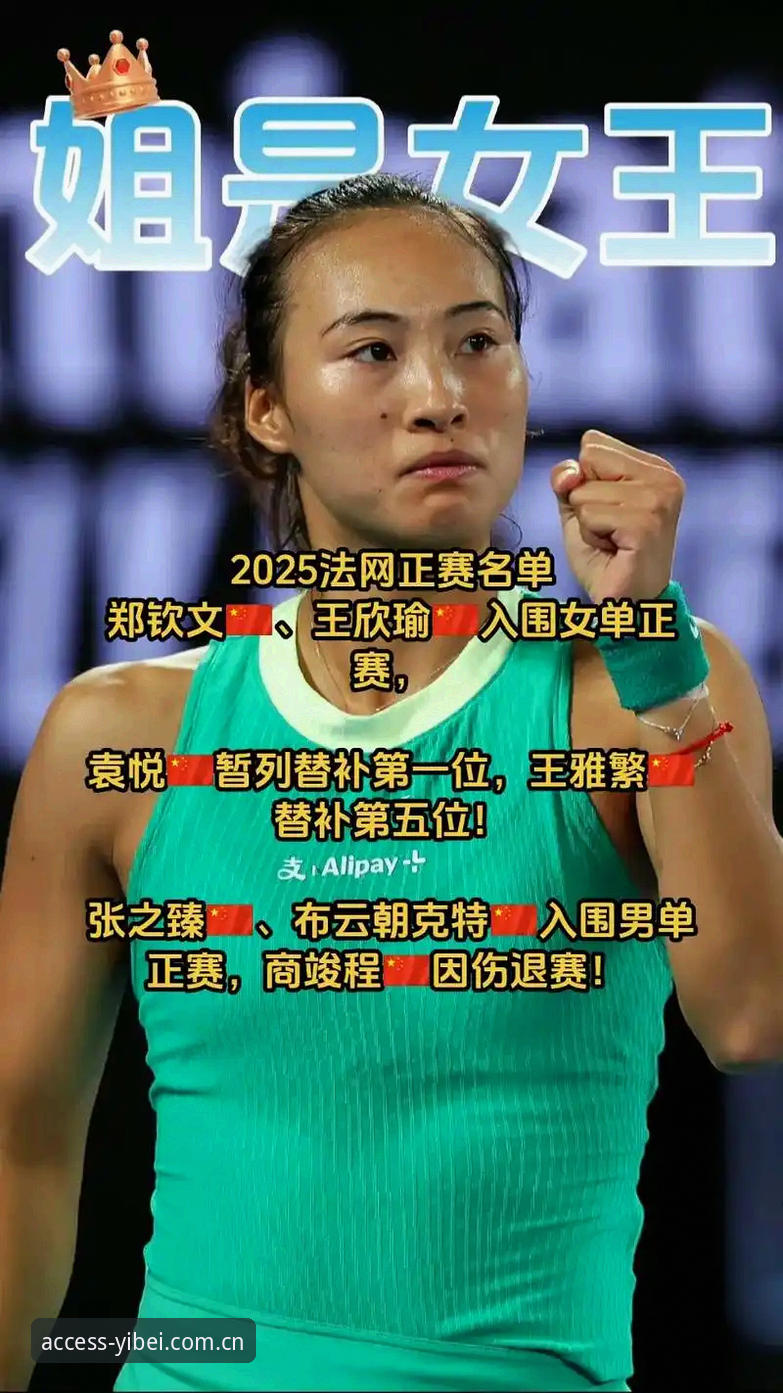 2026法网女单3大看点：郑钦文保分压力、王欣瑜种子身份、易倍体育观赛指南
